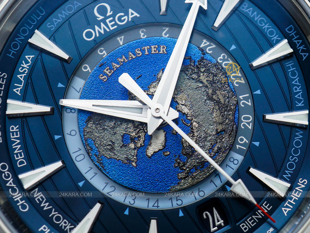 Đồng hồ Omega Aqua Terra 150m Co‑Axial Master Chronometer Gmt Worldtimer 220.10.43.22.03.001 22010432203001