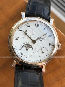 Đồng hồ Patek Philippe Complications Power Reserve Moonphase Rose Gold Watch 5054