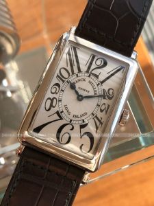 Đồng hồ Franck Muller Long Island 1000 QZ Quartz white gold