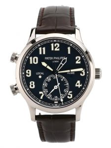 Đồng Hồ Patek Philippe Complications 5524G-001 T Tiffany White Gold Calatrava Pilot Travel Time
