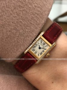 Đồng hồ Cartier Mini Tank Gold & Diamonds 1360 1360