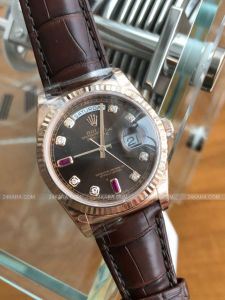 Đồng hồ Rolex  Day-Date President M118135 18k Everose Gold chocolate brown dial