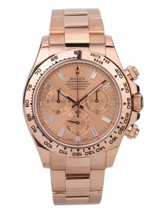 Đồng hồ Rolex Cosmograph Daytona 40 Rose Gold M116505 116505 Mặt Vàng Kim 18ct