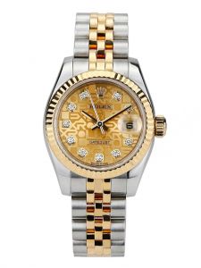 Đồng hồ Rolex Lady-Datejust 26 M179173-0090 179173-0090 Thép Oystersteel và Vàng kim 18ct Mặt vàng vi tính