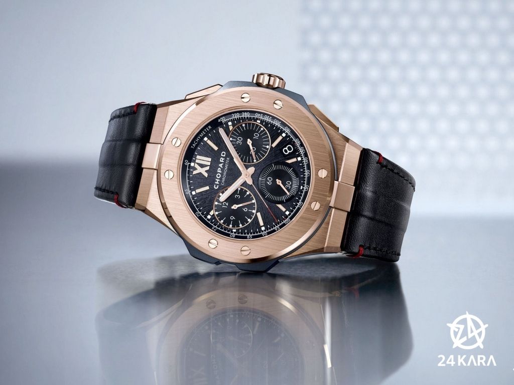 Giới thiệu đồng hồ Chopard Alpine Eagle XL Chrono 295387-9001 với chất liệu titan và vàng hồng sang trọng