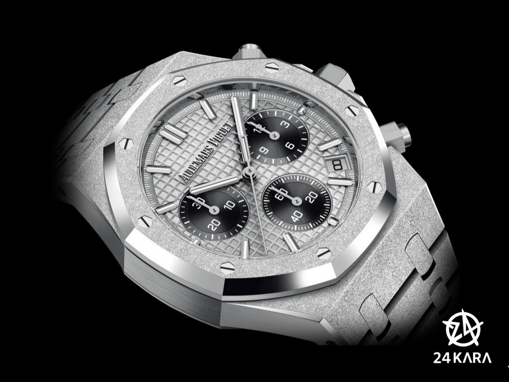 Giới thiệu các phiên bản Audemars Piguet Panda Royal Oak Chronograph 41mm Frosted Gold mới
