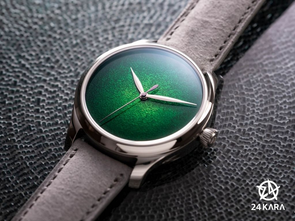 Vẻ đẹp hấp dẫn trên đồng hồ H. Moser & Cie. Endeavour Centre Seconds Concept Lime Green 1200-1233 mới