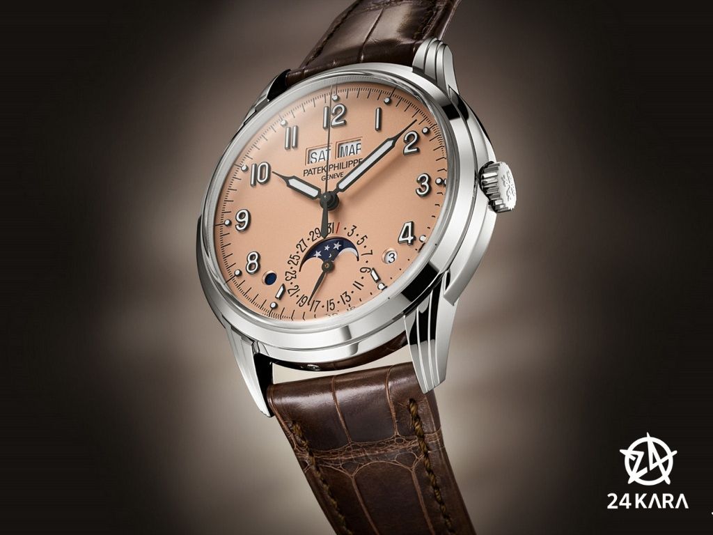 Giới thiệu đồng hồ Patek Philippe 5320G Perpetual Calendar với mặt số cá hồi mới