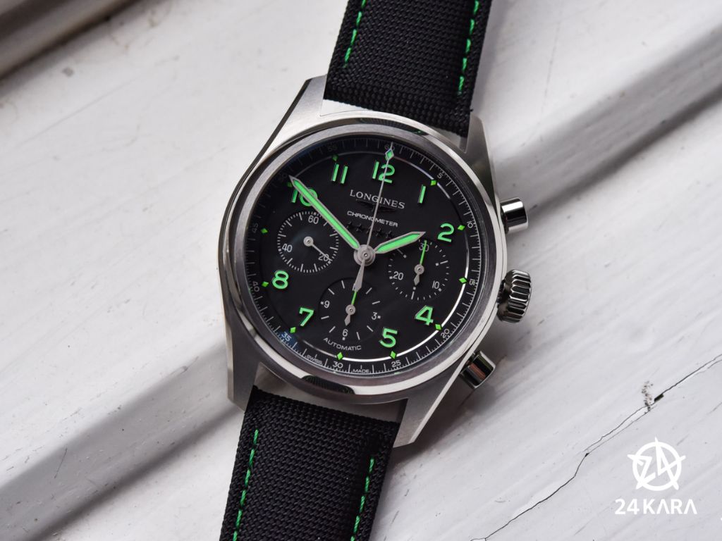 Giới thiệu đồng hồ Longines Spirit Edition Titanium Chronograph 42mm L3.829.1.53.2 mới
