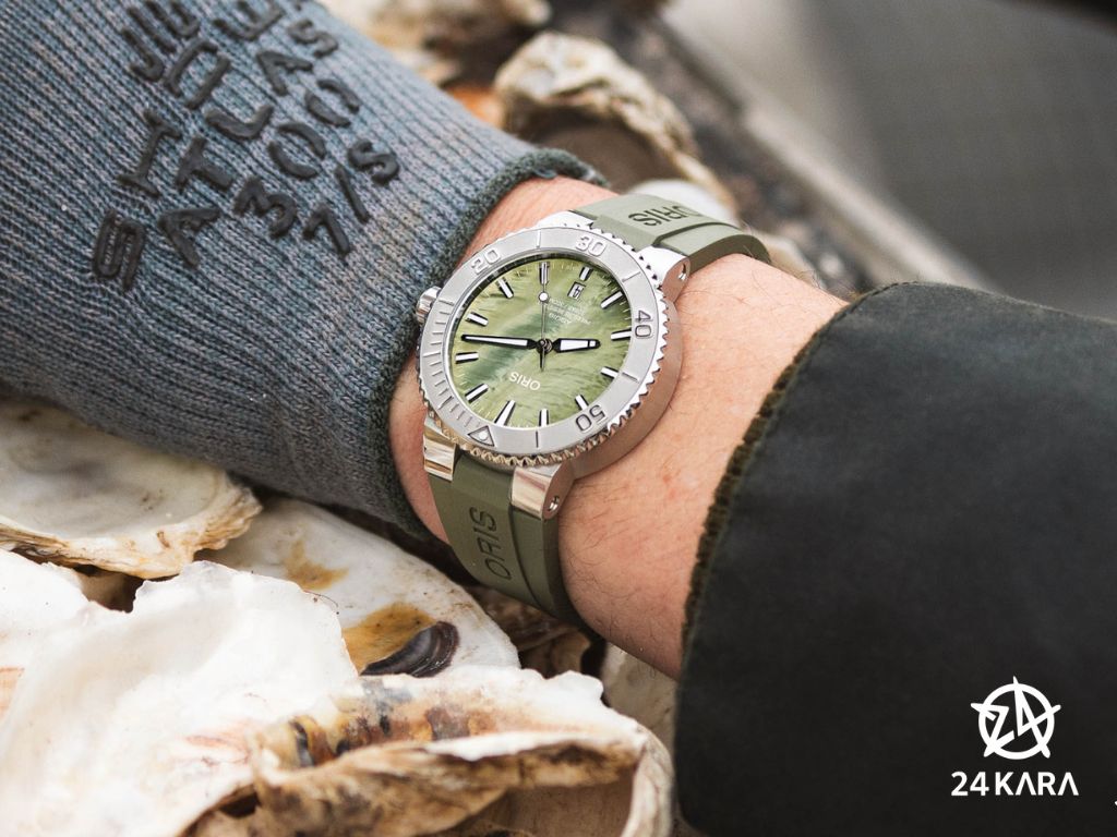 Oris Aquis Date New York Harbor Limited Edition 733 7766 4187-Set đồng hành với dự án vì môi trường thế giới