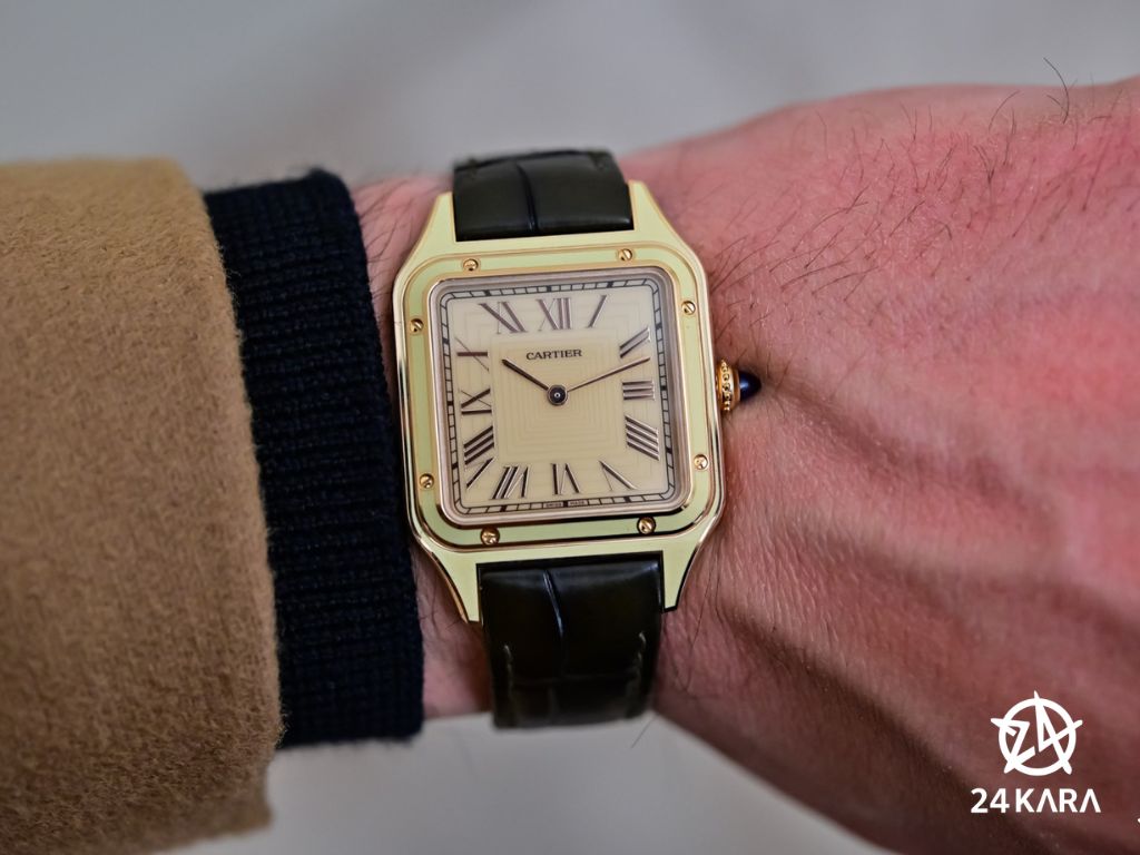 Tìm hiểu đồng hồ Cartier Santos-Dumont với vỏ sơn mài độc đáo!
