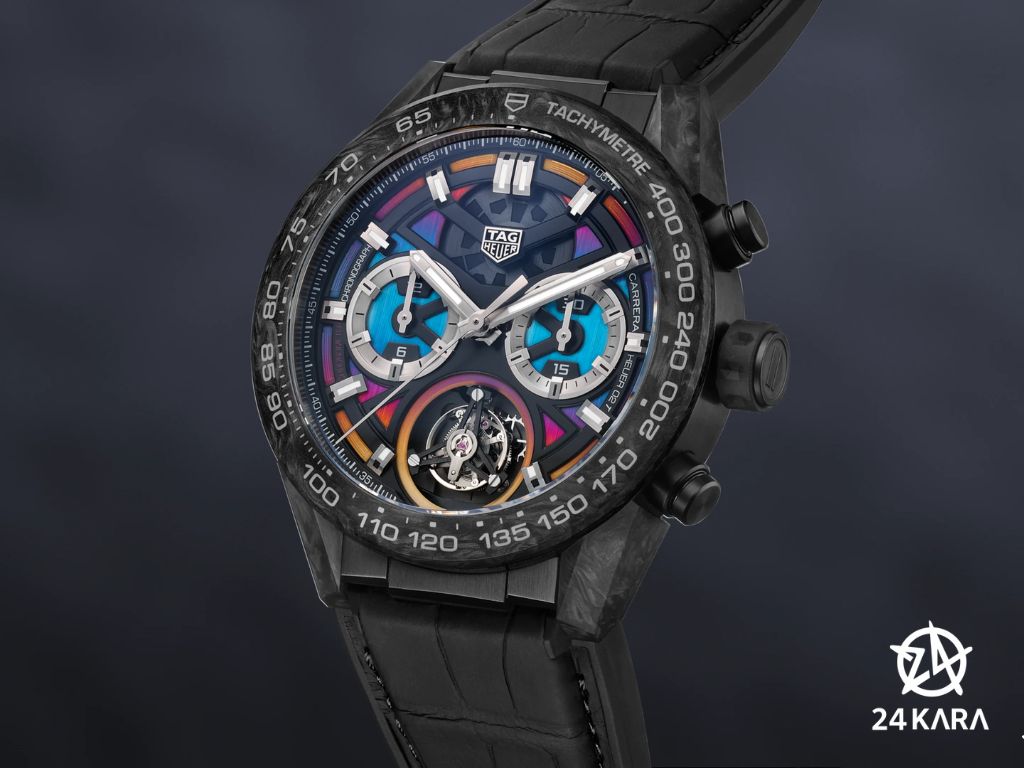 Giới thiệu đồng hồ TAG Heuer Carrera Chronograph Tourbillon Polychrome CAR5A8AF.FC6415 mới