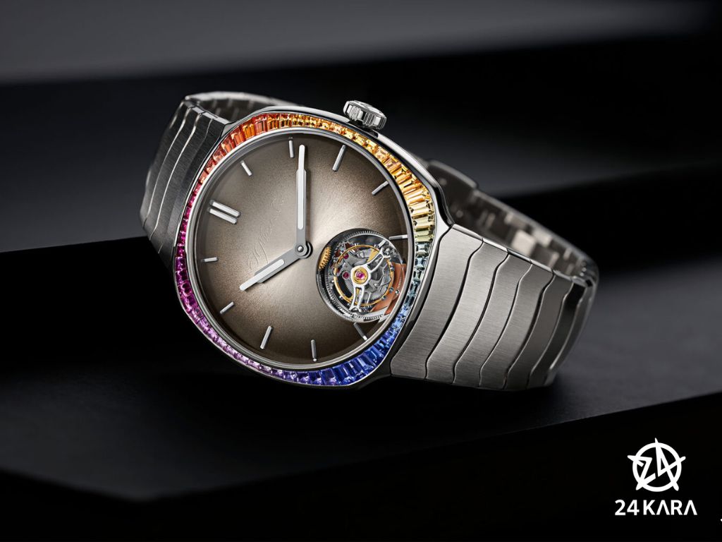 Giới thiệu đồng hồ H. Moser & Cie. Streamliner Tourbillon Rainbow 6804-1201 mới