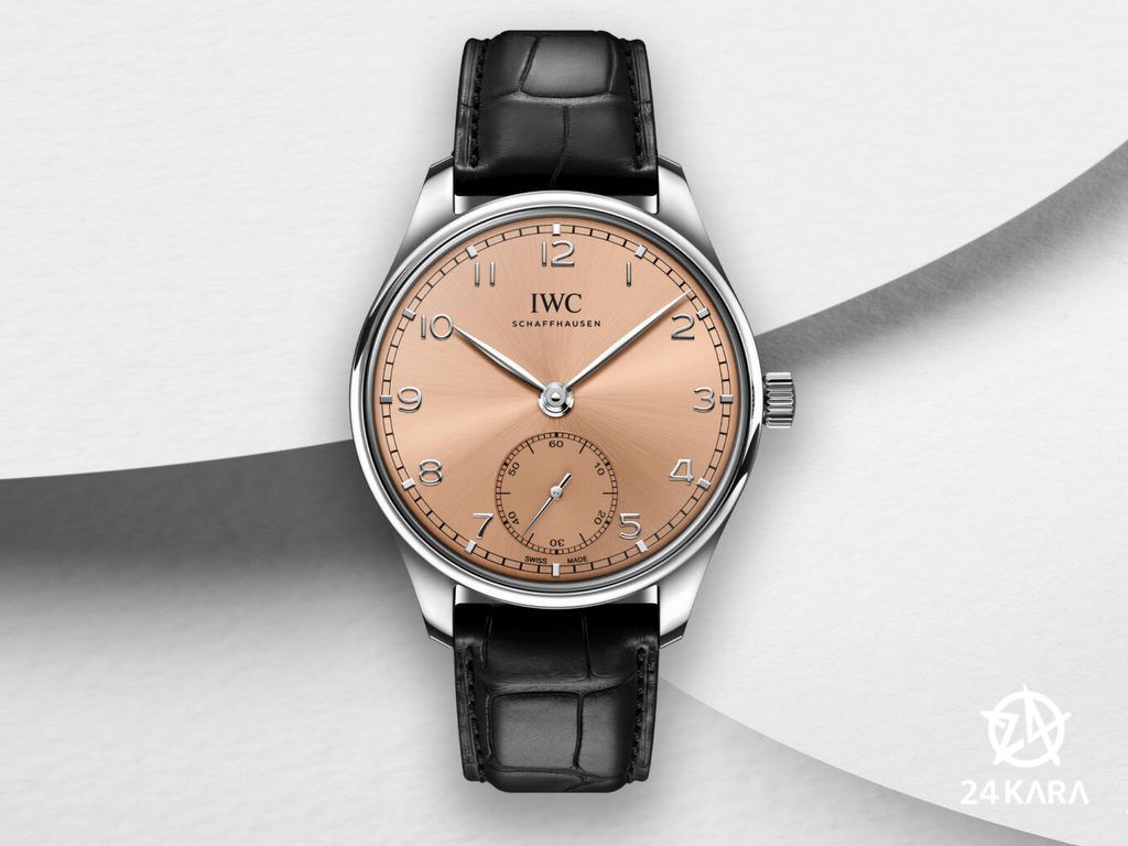 Giới thiệu đồng hồ IWC Portugieser Automatic 40 Salmon Dial IW358313 mới với mặt số cá hồi hấp dẫn