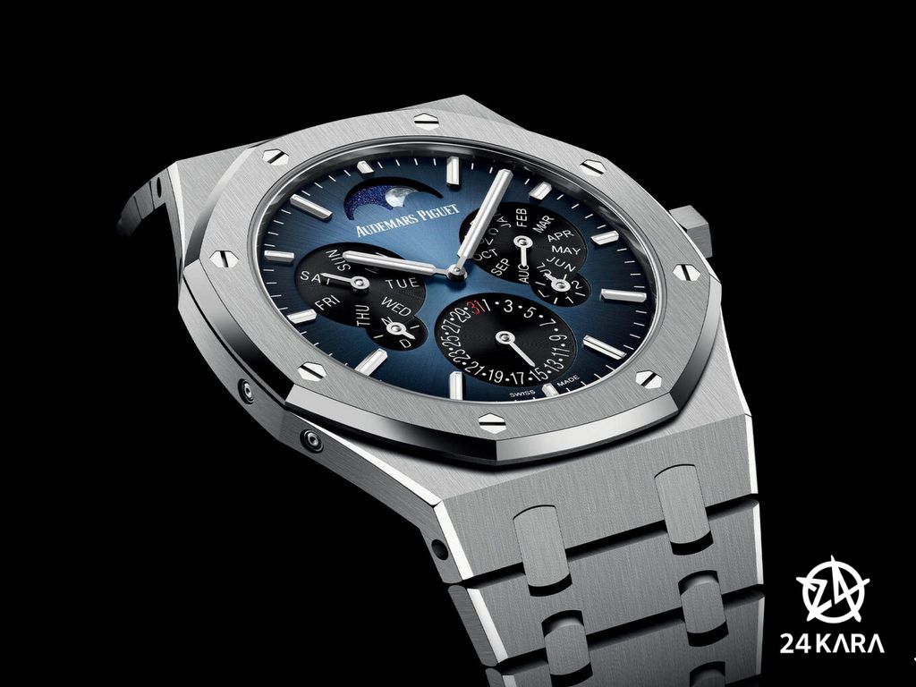 Giới thiệu đồng hồ Audemars Piguet Royal Oak QP Ultra-Thin 26586TI.OO.1240TI.01 Smoky-Blue Edition mới