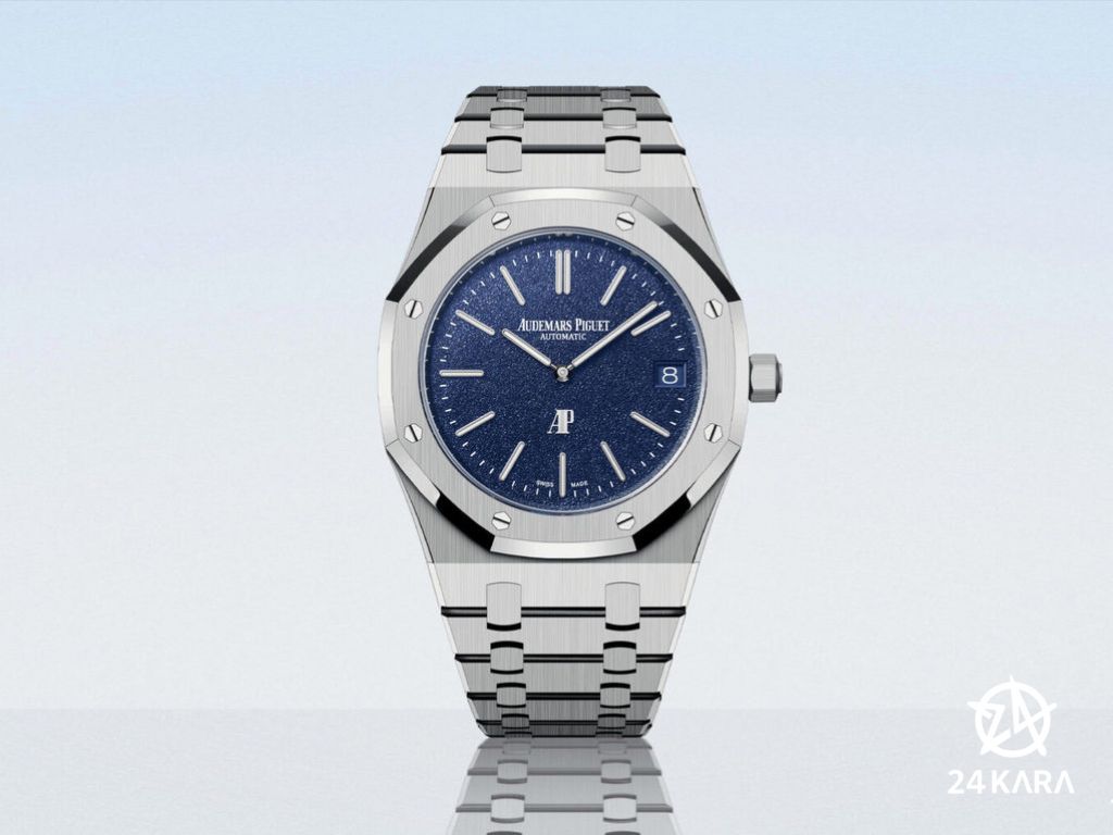 Giới thiệu đồng hồ Audemars Piguet Royal Oak Jumbo 16202BC.OO.1240BC.02 với mặt số Grained Tuscan mới