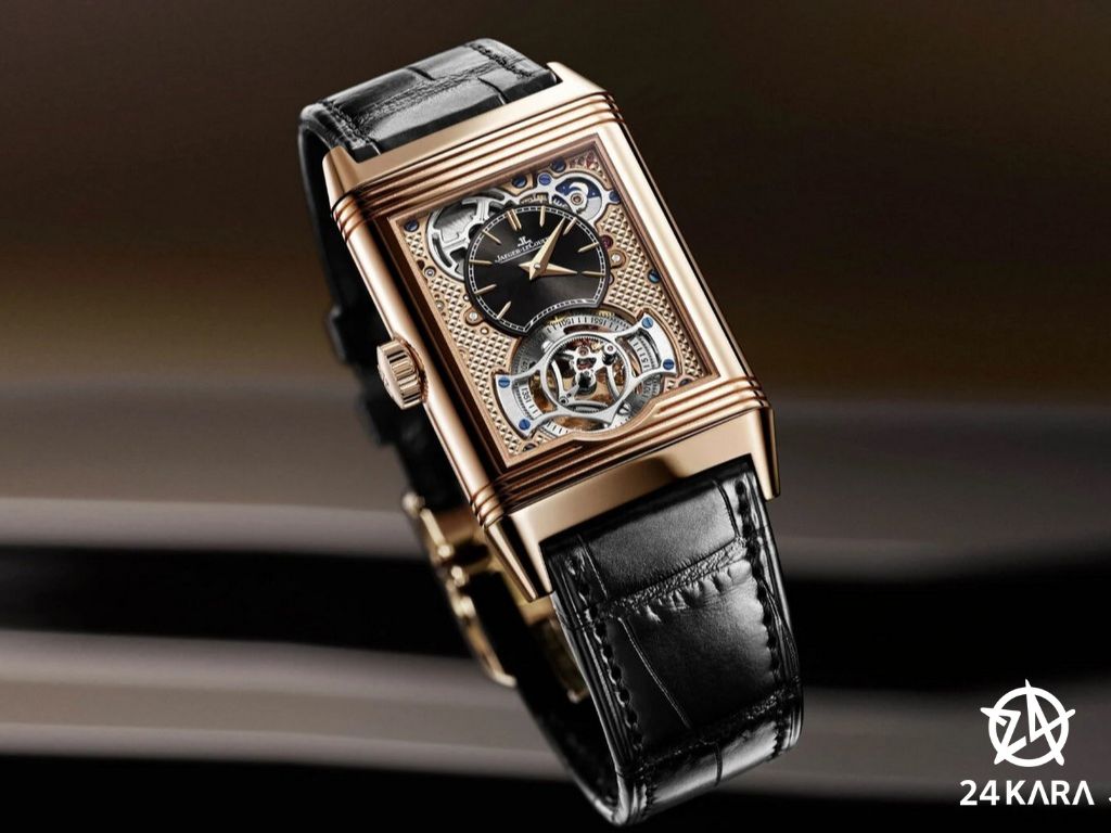 Giới thiệu đồng hồ Jaeger-LeCoultre Reverso Tribute Duoface Tourbillon Q392242J bằng vàng hồng mới