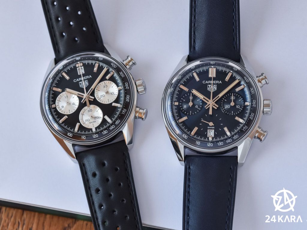 Giới thiệu bộ đôi đồng hồ TAG Heuer Carrera Chronograph Glassbox 39mm mới