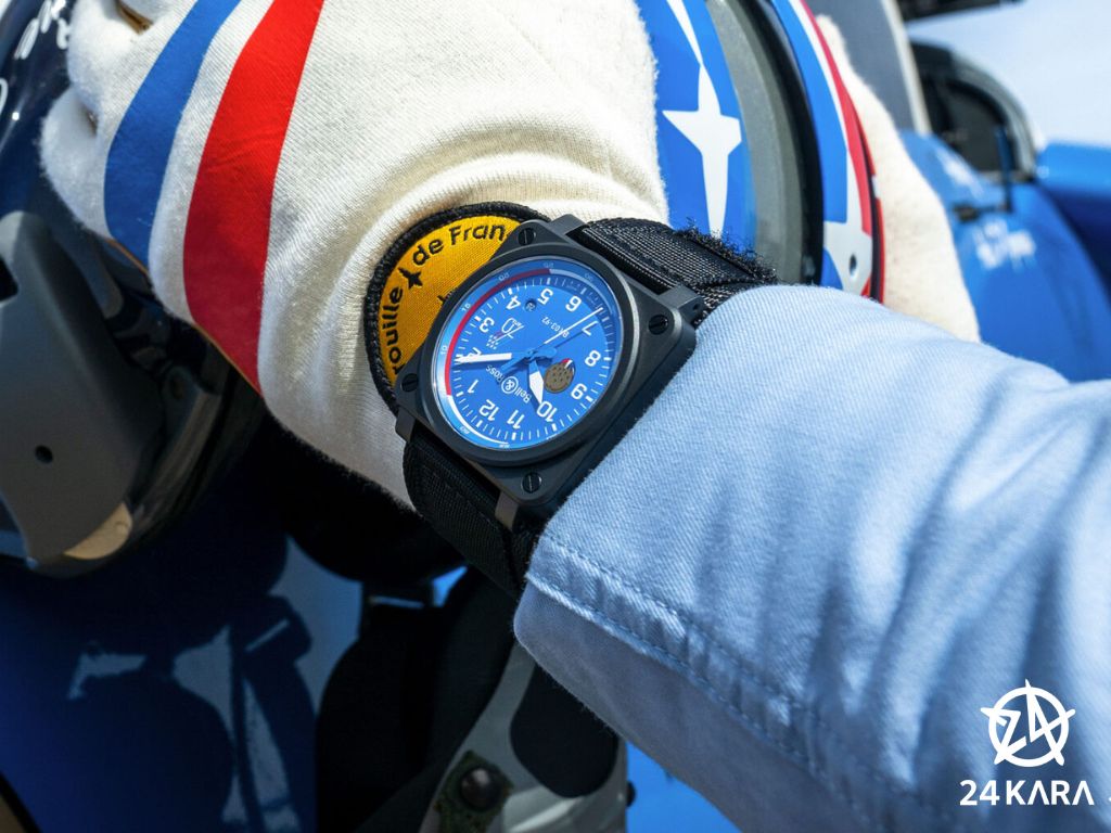 Giới thiệu đồng hồ Bell & Ross BR 03-92 Patrouille de France 70th Anniversary BR0392-PAF7-CE/SCA mới