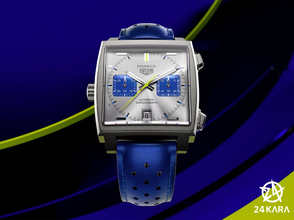 Giới thiệu đồng hồ TAG Heuer Monaco Chronograph Racing Blue CAW218C.FC6548 mới
