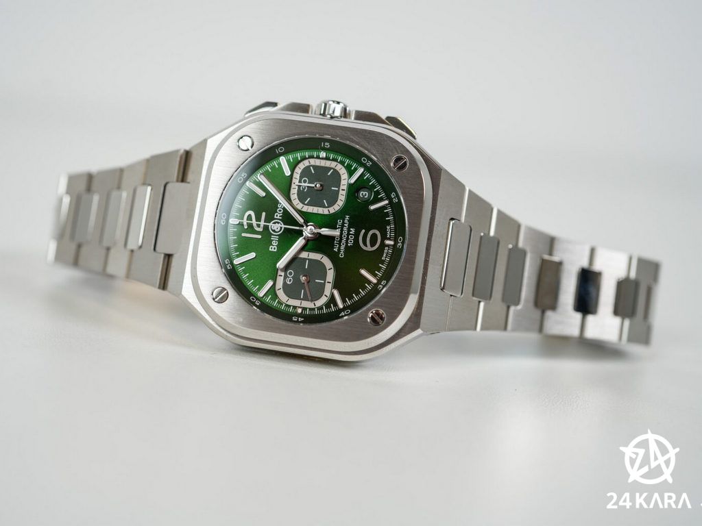 Giới thiệu các mẫu đồng hồ Bell & Ross BR 05 Chrono Green Steel mới