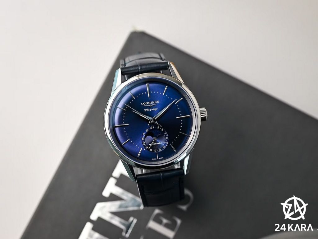 Giới thiệu đồng hồ Longines Flagship Heritage Moonphase L4.815.4.72.2 mới