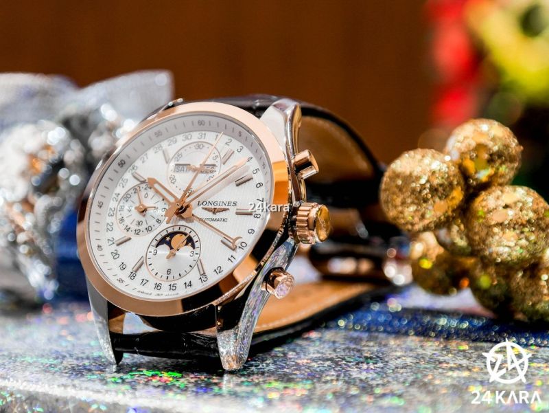 Review Đồng Hồ Longines Conquest Classic Chronograp Moonphase L27985723