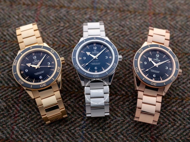 Omega Seamaster 300 ba phiên bản kim loại quý