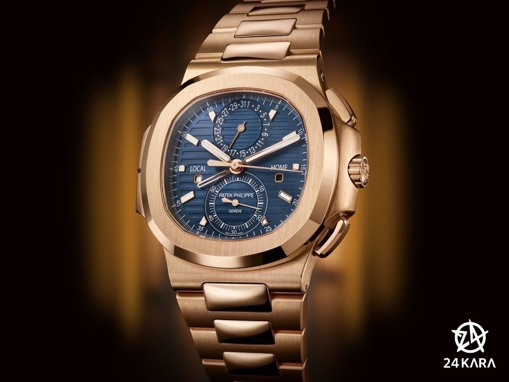 Giới thiệu đồng hồ Patek Philippe Nautilus Travel Time Chronograph 5990/1R-001 Rose Gold mới